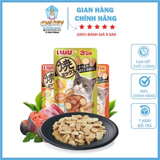 Bánh thưởng inaba cho mèo gói 25gr nguyên liệu tươi ngon