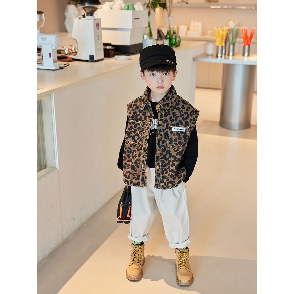 Áo Không Tay Thiết Kế Mới Thời Trang Mùa Xuân Thu Dành Cho Bé Trai