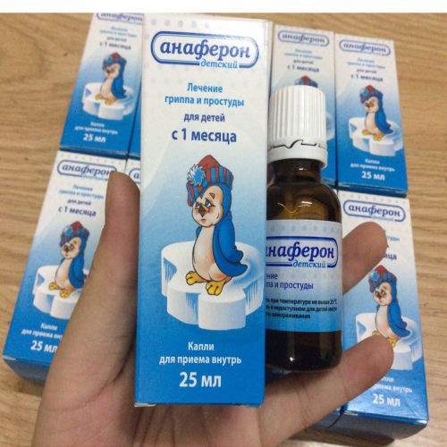 Siro Anaferon chim cánh cụt của Nga giúp tăng sức đề kháng 25ml Việt Mỹ Pharmacy