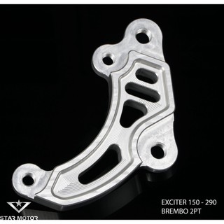 Tai pát trước xe exciter gắn heo 2 piston, đĩa 265-290mm nhôm cnc