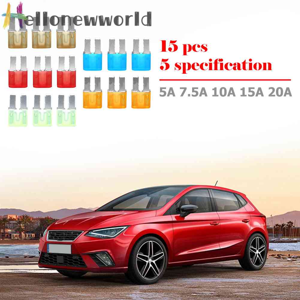 15 Cầu Chì Micro2 5A 7.5A 10A 15A 20A Cho Xe Hơi