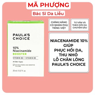 Serum thu nhỏ lỗ chân lông 10% niacinamide paula's choice 20ml