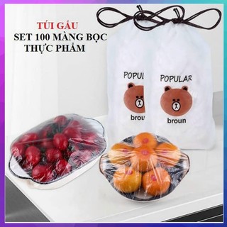 Set 100 Màng bọc thực phẩm có chun co giãn