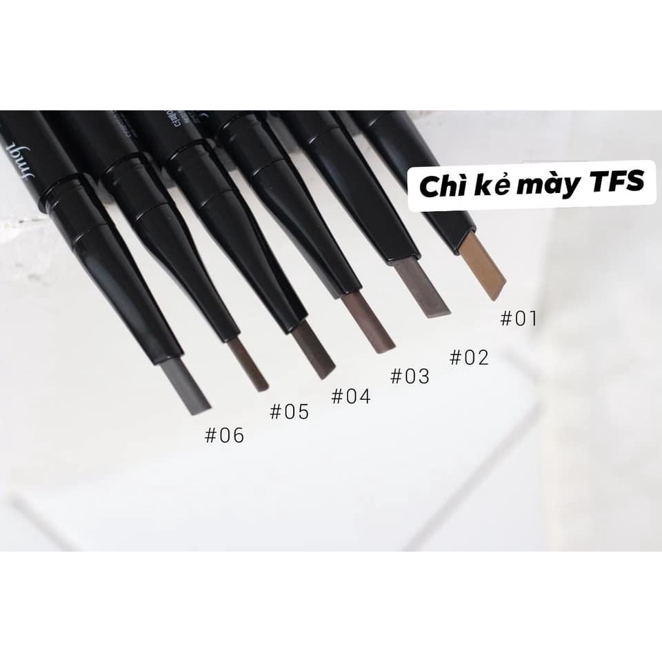 Bút Kẻ Mày/Chì Kẻ Mày 2 Đầu The Face Shop TFS Designing Eyebrown Pencil Mẫu Mới