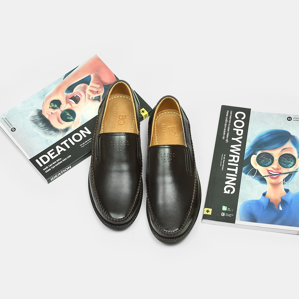 Giày lười nam xỏ trơn kiểu dáng công sở BQ GC 2334