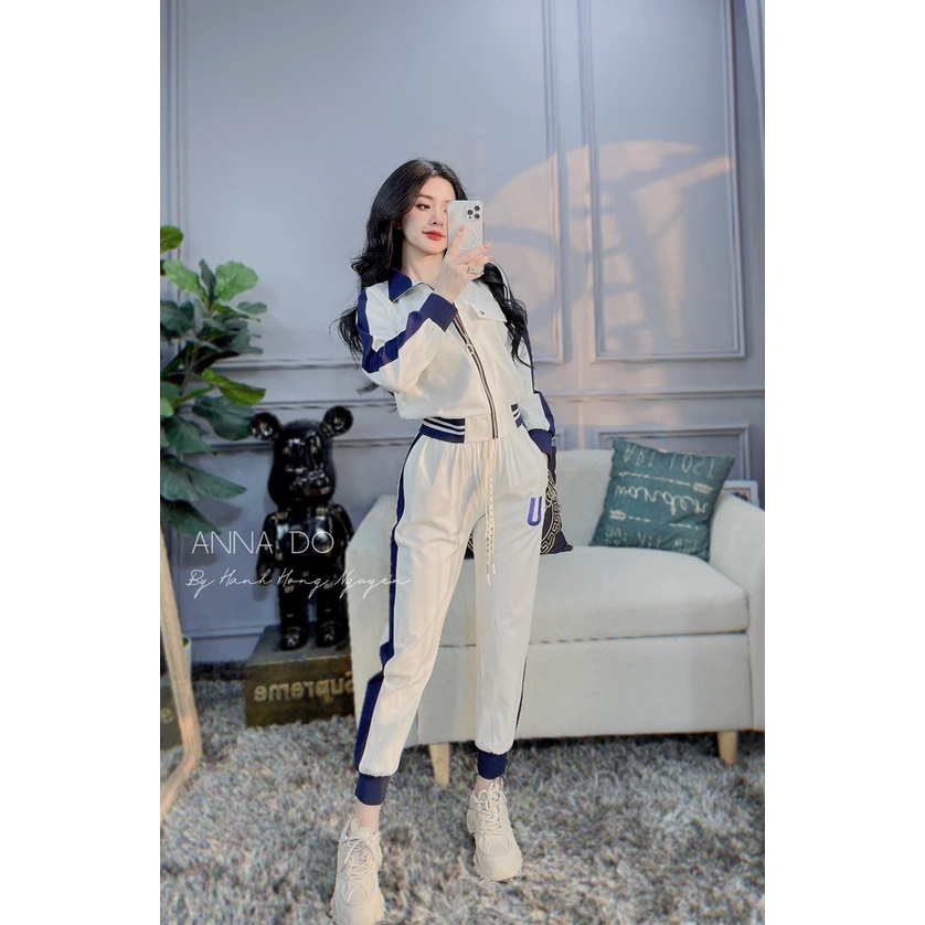Bộ umi túi ngực đóng cúc phối lé SL467