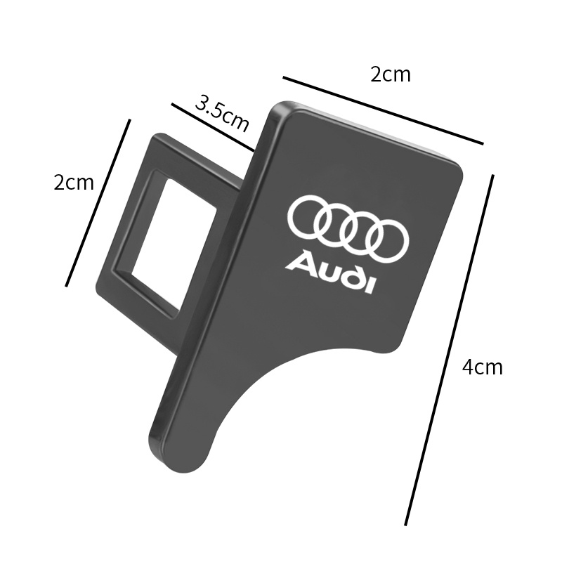 1 Chốt Khóa Dây Đai An Toàn Bằng Kim Loại Màu Bạc Cho Xe Hơi Audi A3 8P A6 C5 A4 B6 B8 S4 RS4 S5 B9 S3 8V RS3 S6 S8 S2 S7 SQ5 SQ7