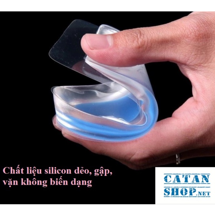 Lót giày tăng chiều cao silicon 1.5cm bảo vệ gót chân, phòng ngừa, giảm đau gai gót chân, chai chân GD240-LGiayBVKD