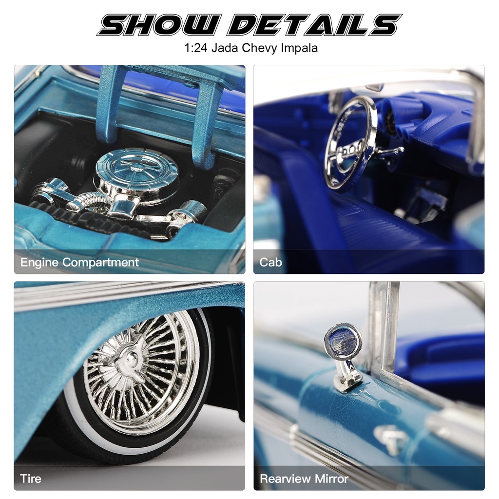 Đồ trang trí Xe Hơi Chevrolet Classic Bằng Hợp Kim Tỉ Lệ 1 / 24
