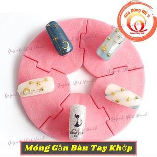 Đế nhựa tròn gắn móng / gắn móng tay giả / bộ gắn móng tay giả