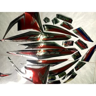 Tem exciter 135 rc đỏ đen crom