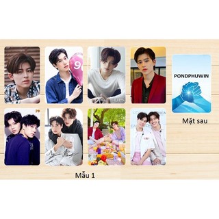 sét 8 card bo góc PONDPHUWIN 2 mặt