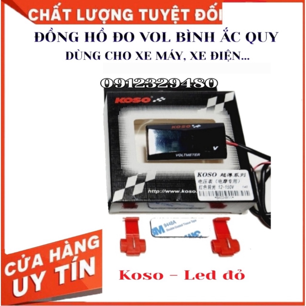 💥Đồng Hồ Đo Vol  Bình Ắc Quy Dùng Cho Nhiều Loại Xe 💥
