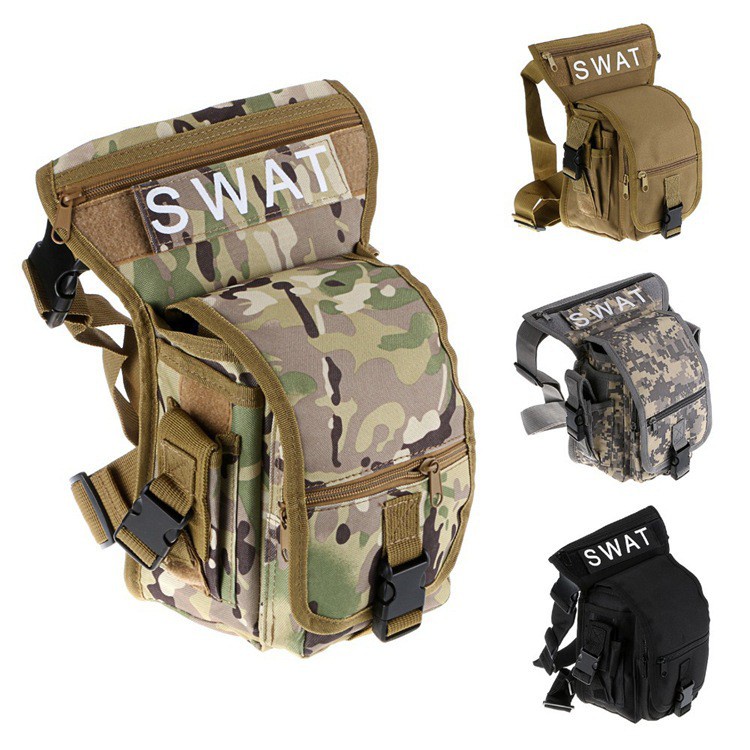 Túi Đeo Hông, Đeo Đùi Vải Bố Bền Đẹp Chống Thấm Nước Đi Phượt Dã Ngoại Tiện Lợi Phong Cách Người Lính