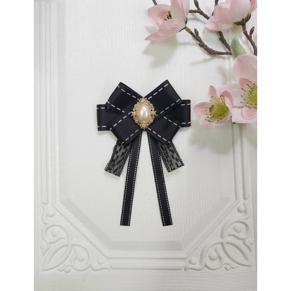 Nơ cài áo tag cài áo vintage