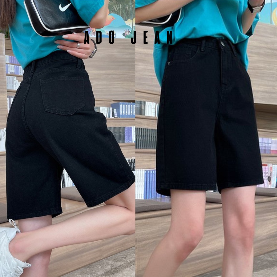 Quần short nữ kaki , quần đùi thô nữ ống rộng lưng cao phong cách ulzzang