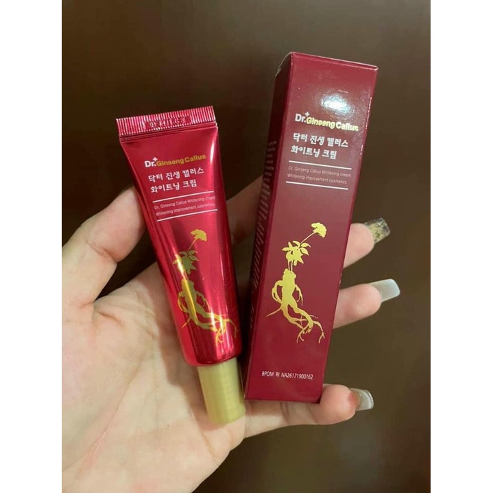 KEM DƯỠNG TRẮNG DA HỒNG SÂM NÂNG TONE DR. GINSENG CALLUS WHITENING CREAM 15ML - 13037