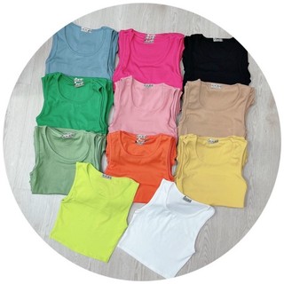 Áo croptop ba lỗ chất thun