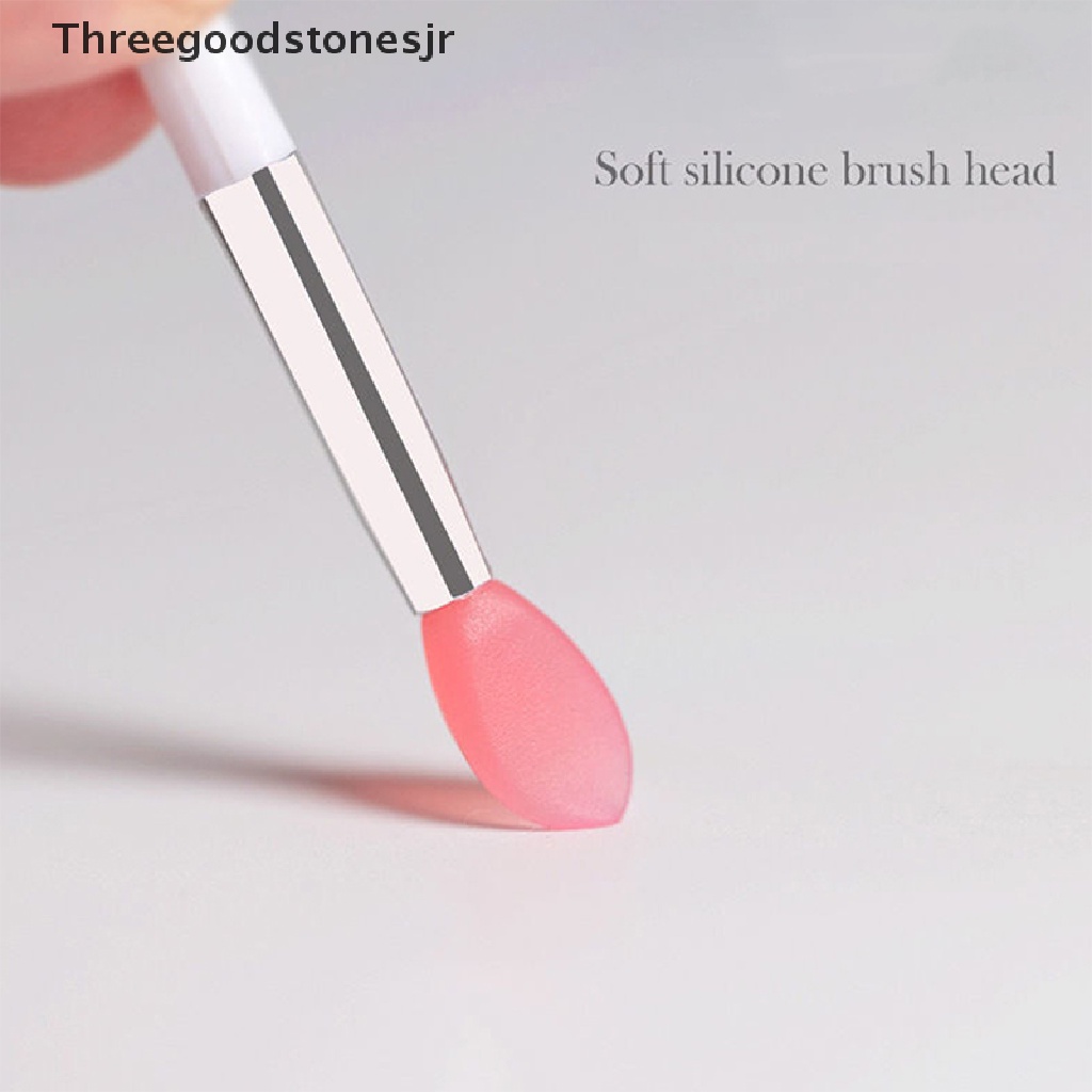 Set 3 Cọ Đắp Mặt Nạ Môi Bằng Silicone Kèm Nắp Đậy Chống Bụi JR