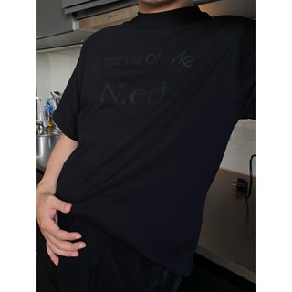 Naded-casual tee - áo phông oversize in chữ dập nổi