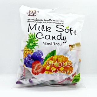 01 gói kẹo mềm trái cây milk soft candy thái lan 320gram