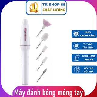 HÀNG CAO CẤP] Dụng Cụ Đánh Bóng Móng Tay - (TẶNG KÈM PIN) Dụng Cụ Làm Móng Tay Với 5 Mũi Khoan Mài, Làm mịn.