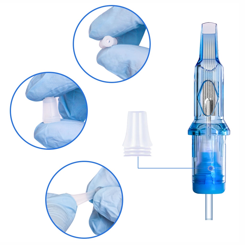 Kim xăm đầu đạn HO CARTRIDGE máy pen tattoo 1 hộp 20 chiếc