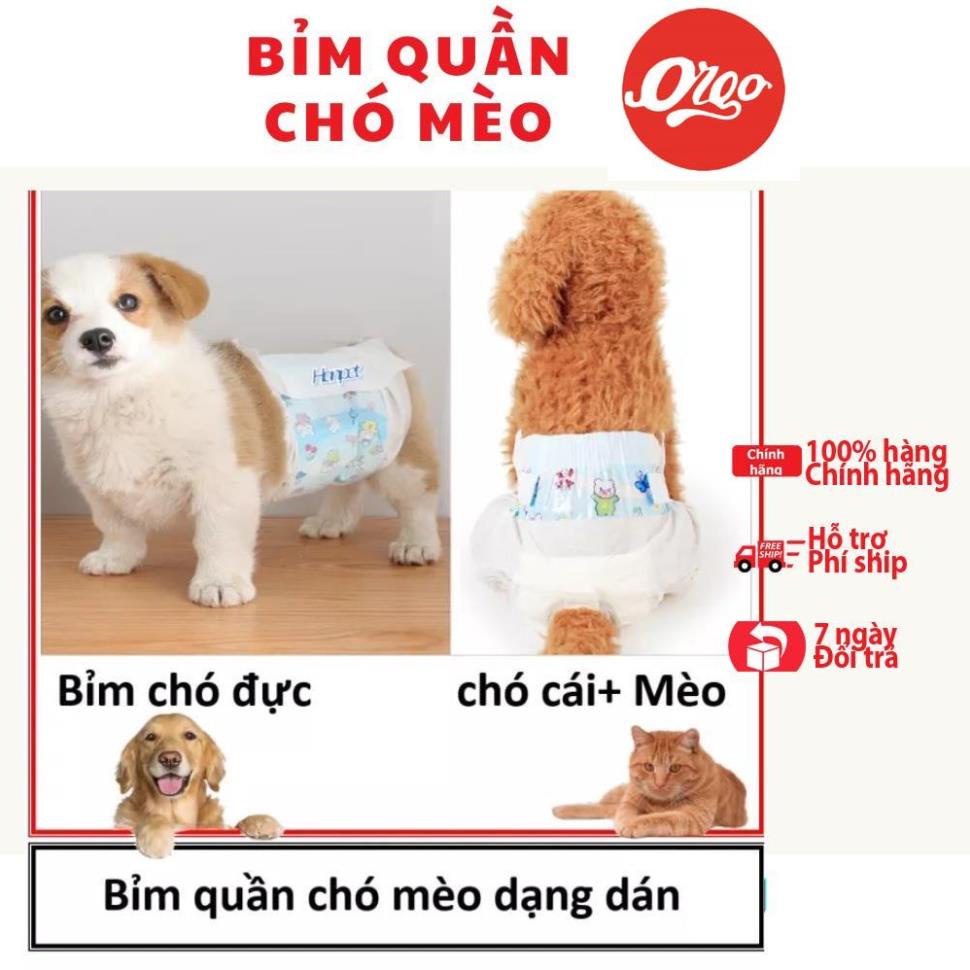 (Lẻ 1 miếng) Bỉm cho chó mèo Orgo New (chó đực và chó cái)