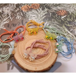 Set 2 Dây Cột Tóc Hình thú Cho Bé (Màu Ngẫu Nhiên)