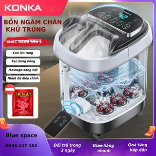 Bồn ngâm chân KONKA cao cấp, massage tự động, xông hơi kết hợp thảo dược, dung tích 10 lít