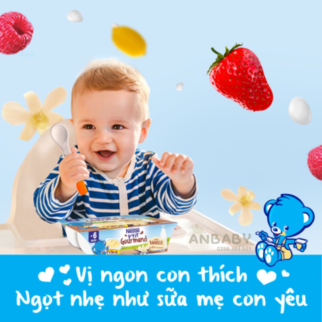 Váng sữa Nestle Pháp vị vani Cho Bé Ăn Dặm