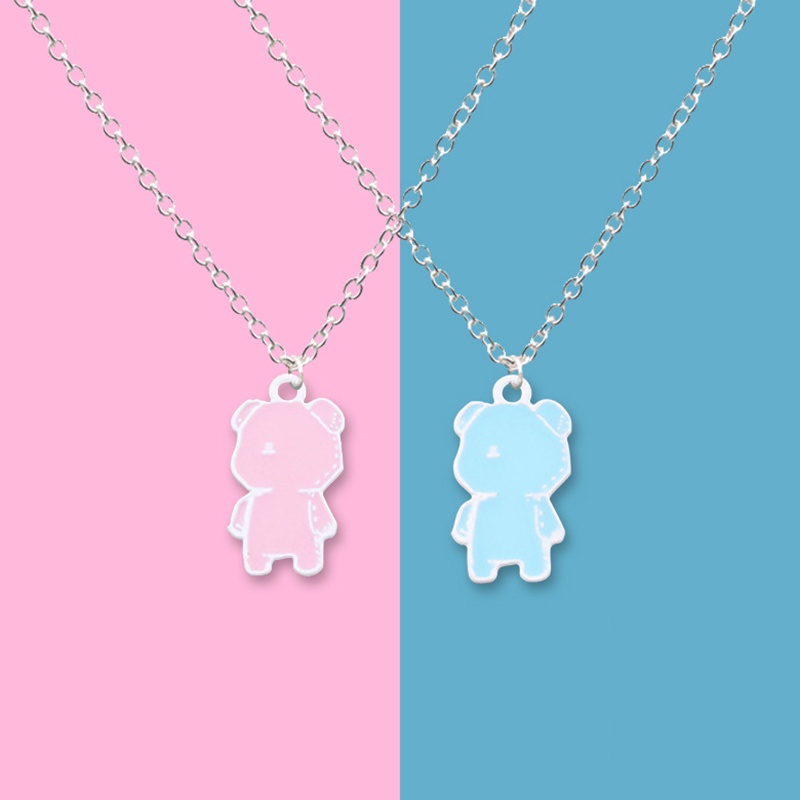 Vòng cổ Mặt Gấu Hoạt Hình Phong Cách Hip hop