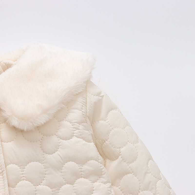 Áo Khoác Đơn Giản Tay Dài Giữ Ấm Mùa Đông In Họa Tiết Hoạt Hình Dễ Thương Cho Bé Gái