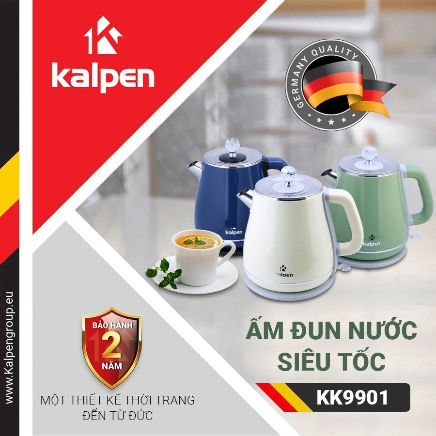 ẤM ĐUN NƯỚC SIÊU TỐC 2 LỚP KALPEN KK9901, 1.8L, CÔNG SUẤT 2200W