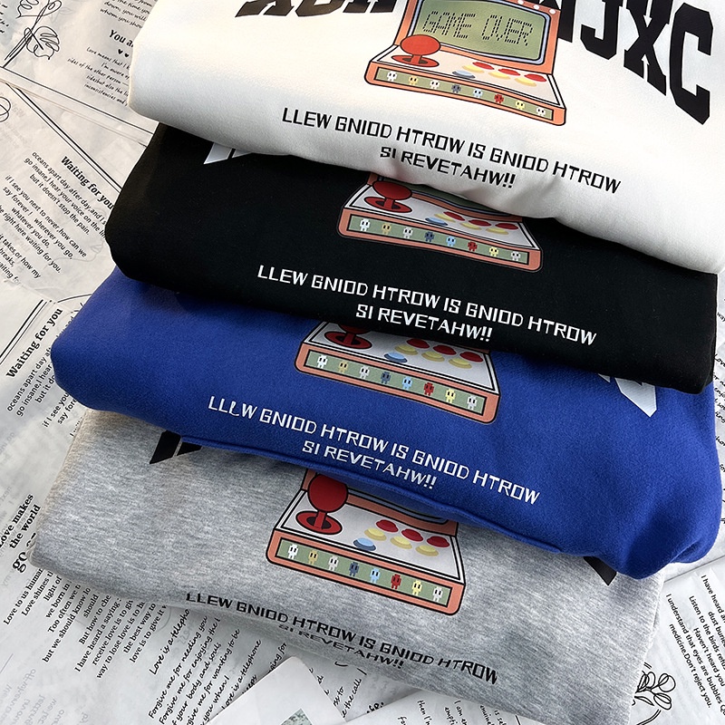 Áo Hoodie Lót Lông Cừu In Họa Tiết Độc Đáo Phong Cách Hip Hop Cho Nam