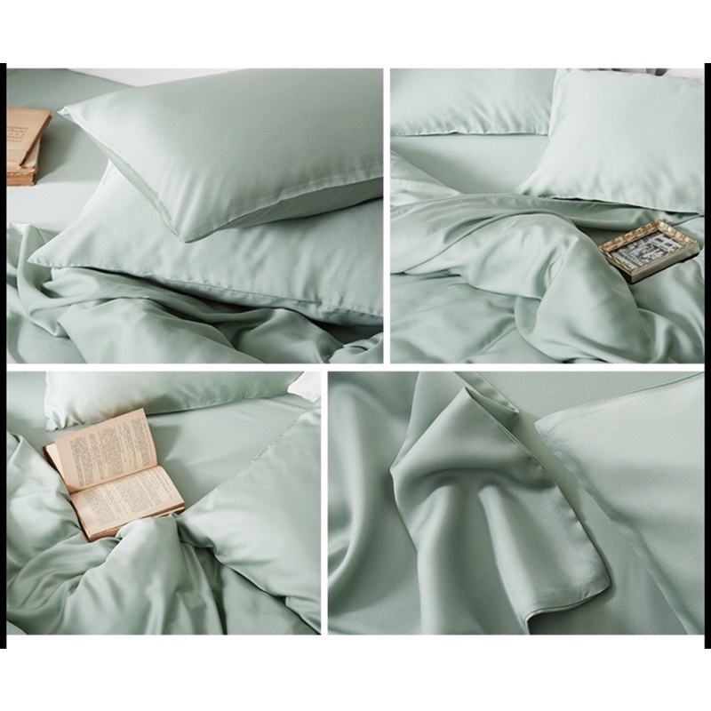 Ga giường/drap lụa tencel LAMIDO 100% tự nhiên màu trơn đủ size 1m, 1m2, 1m4, 1m6, 1m8, 2m, 2m2