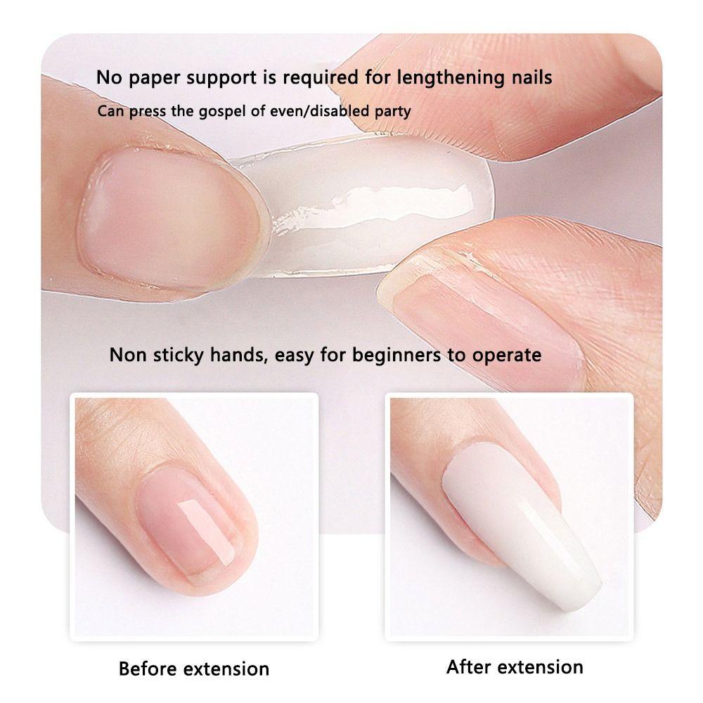 Gel Nối Dài Móng Tay Màu Trắng / Hồng Trong Suốt XIANTIN Dùng Trong Xây Dựng