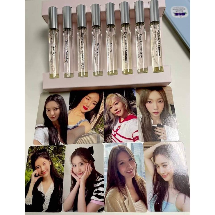 Ảnh Photocard Oh!GG SNSD Yoona Tiffany Taeyeon Kpop What do I call you A walk to remember kihno album INVU nước hoa