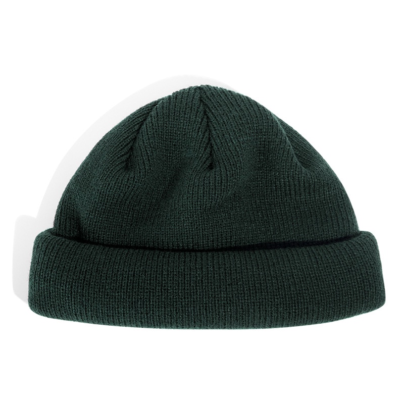 Mũ Len Hip hop Màu Trơn Thời Trang Đường Phố Nhật Bản Cho Nam Và Nữ