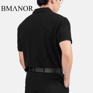 Áo Polo Nam BMANOR Basic - Black form Regular Fit