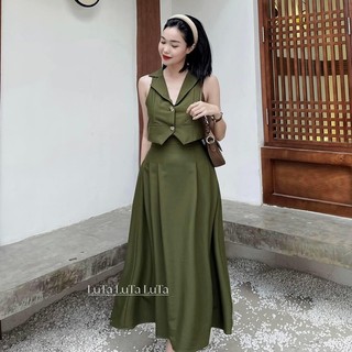 Set đồ áo gile kèm chân váy