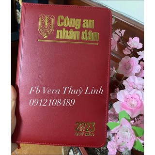 2 cuốn sổ da sổ tay “công an nhân dân” 2023