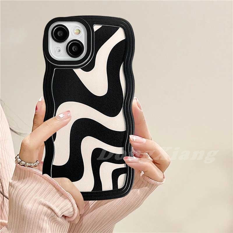 Ốp Điện Thoại TPU Gợn Sóng Cho Realme C30 C31 C35 C21Y C25Y C21 RealmeC11 C25 C17 C15 C12 C3 C2 Realme 8i 7i 5 5i 6i 7 Pro
