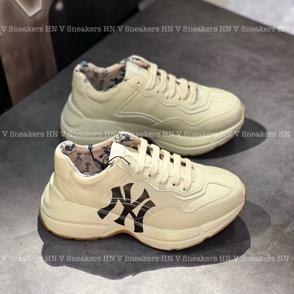 Giày Sneaker Gucci Chunky NY Thời Trang Độn Đế Bản Cao Cấp Full Bill Tag Mac Đầy Đủ Xịn Ảnh Thật Full Box
