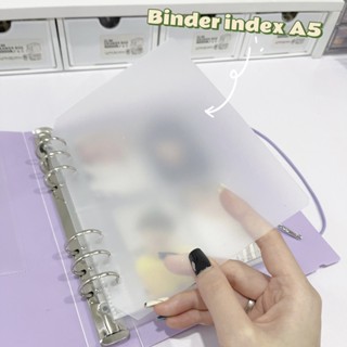 Binder index A5 / Bìa phân trang nhựa cứng A5 bảo vệ sheet