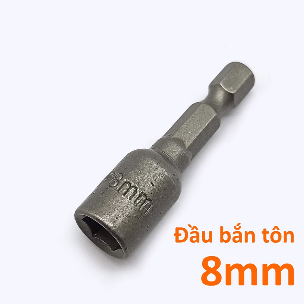 Đầu bắn tôn cho máy khoan pin, máy siết bulong, máy bắn vít 8*42mm