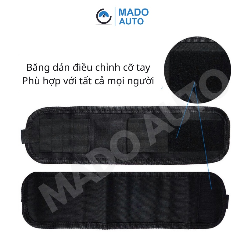 Băng quấn tay CÓ NAM CHÂM giữ dụng cụ làm Decal ô tô MADO AUTO PK36