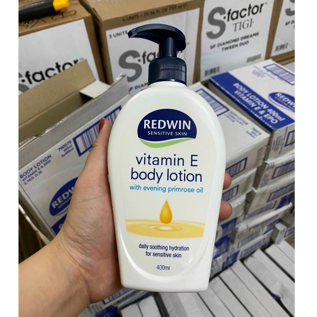 Sữa Dưỡng Thể Body Lotion Redwin Úc 400ml / Sữa Dưỡng Ẩm Sáng Da Vitamin E Redwin Úc