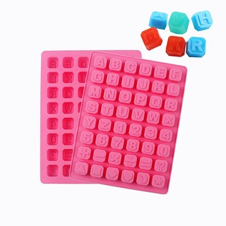 Silicone Mold Alphanumeric Chocolate Stereo Kitchen Baking Decoration Tool Resin DIY Cake Chocolate Fondant Moulds Accessories