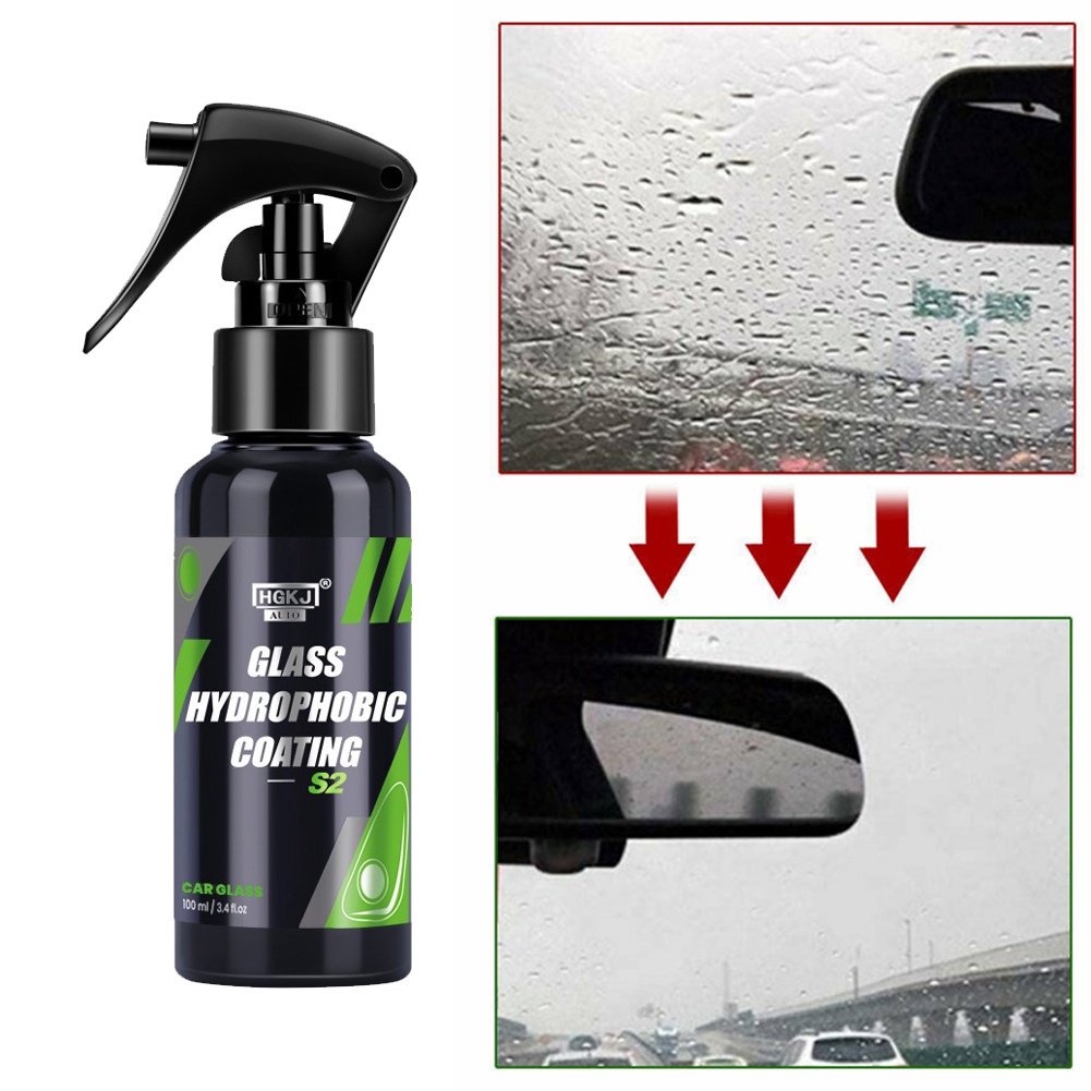 Glass Hydrophobic Coating - Chai Chống Bám Nước Gương Và Kính Chiếu Hậu Nano 100ml